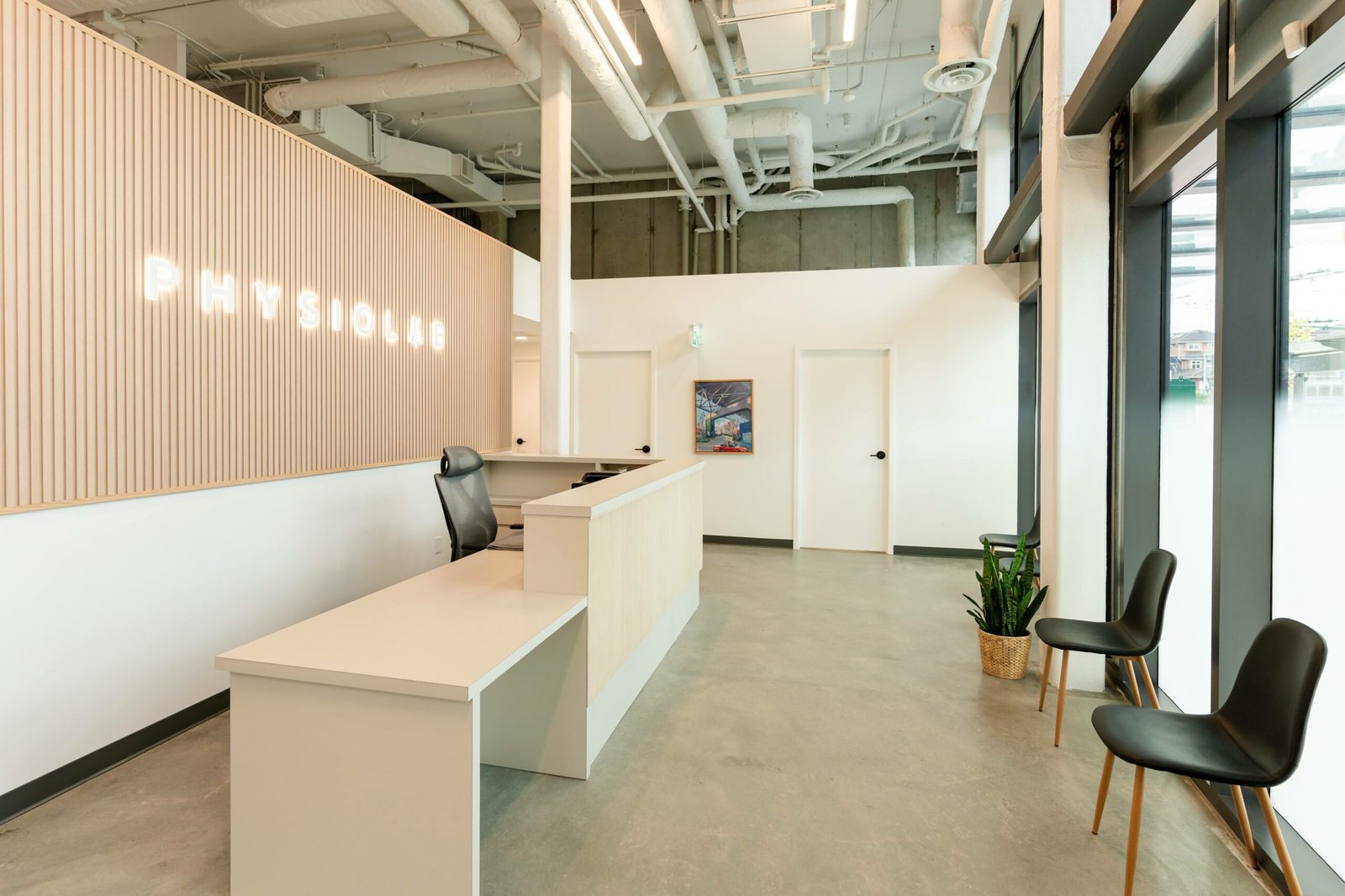 Physiolab reception designed by Ark & Mason